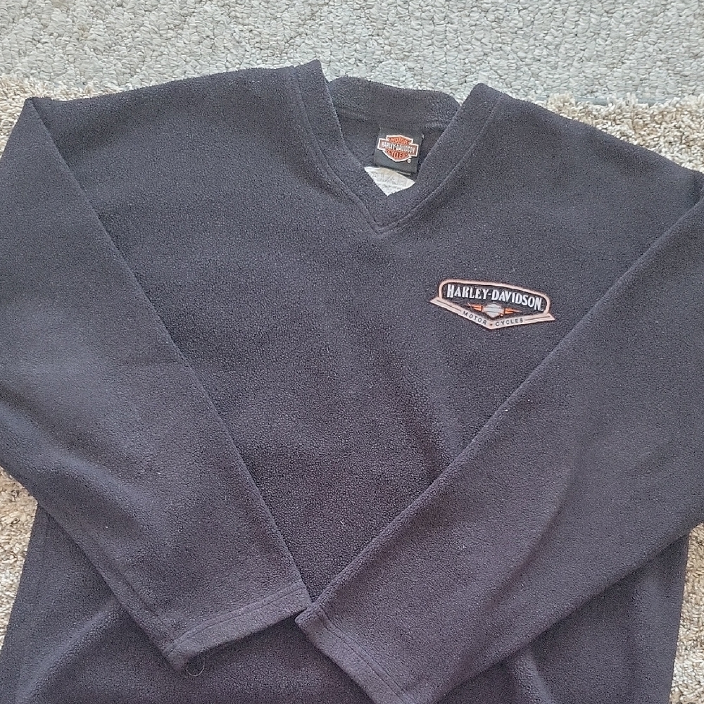 #7 Harley-Davidson Black Men's Sweater Fleece XL